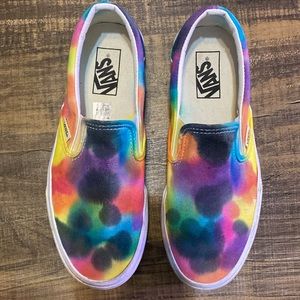 Tie-dyed Vans